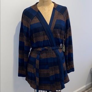 HINGE Wrap Sweater with Belt